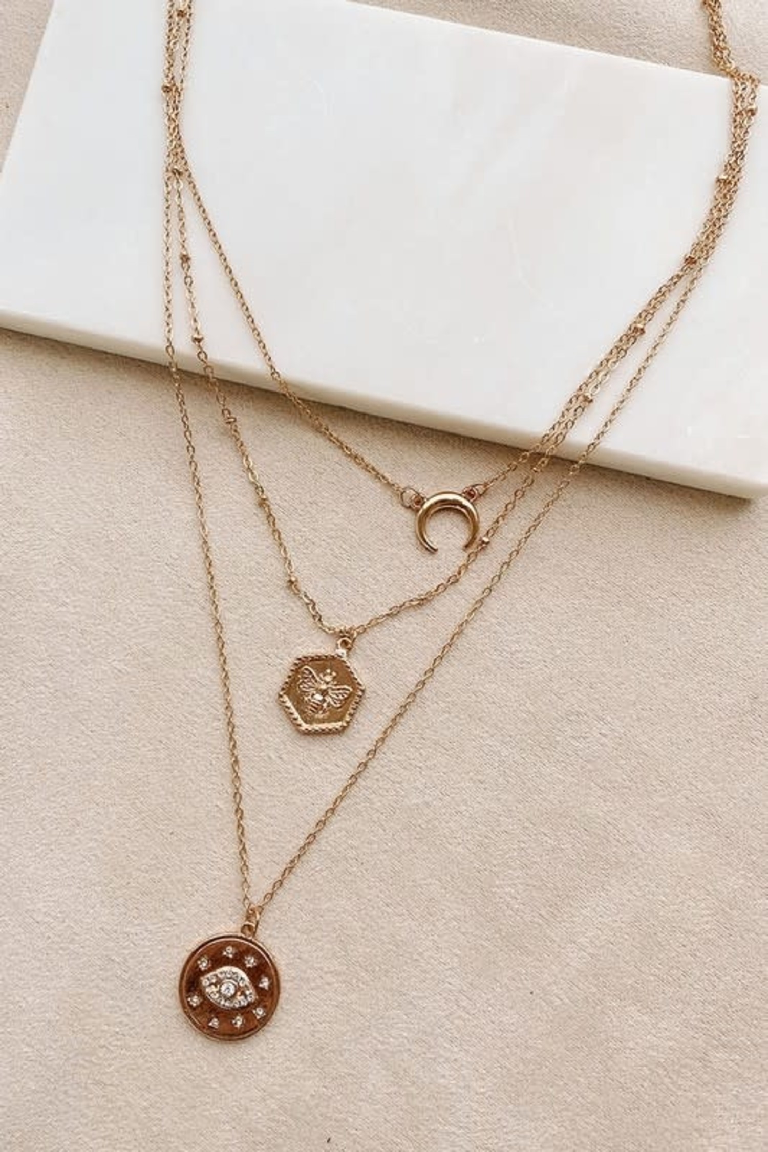 Baby Boho Layering Necklace, Oxidized Silver & Gold with Labradorite –  Natalie B. Jewelry