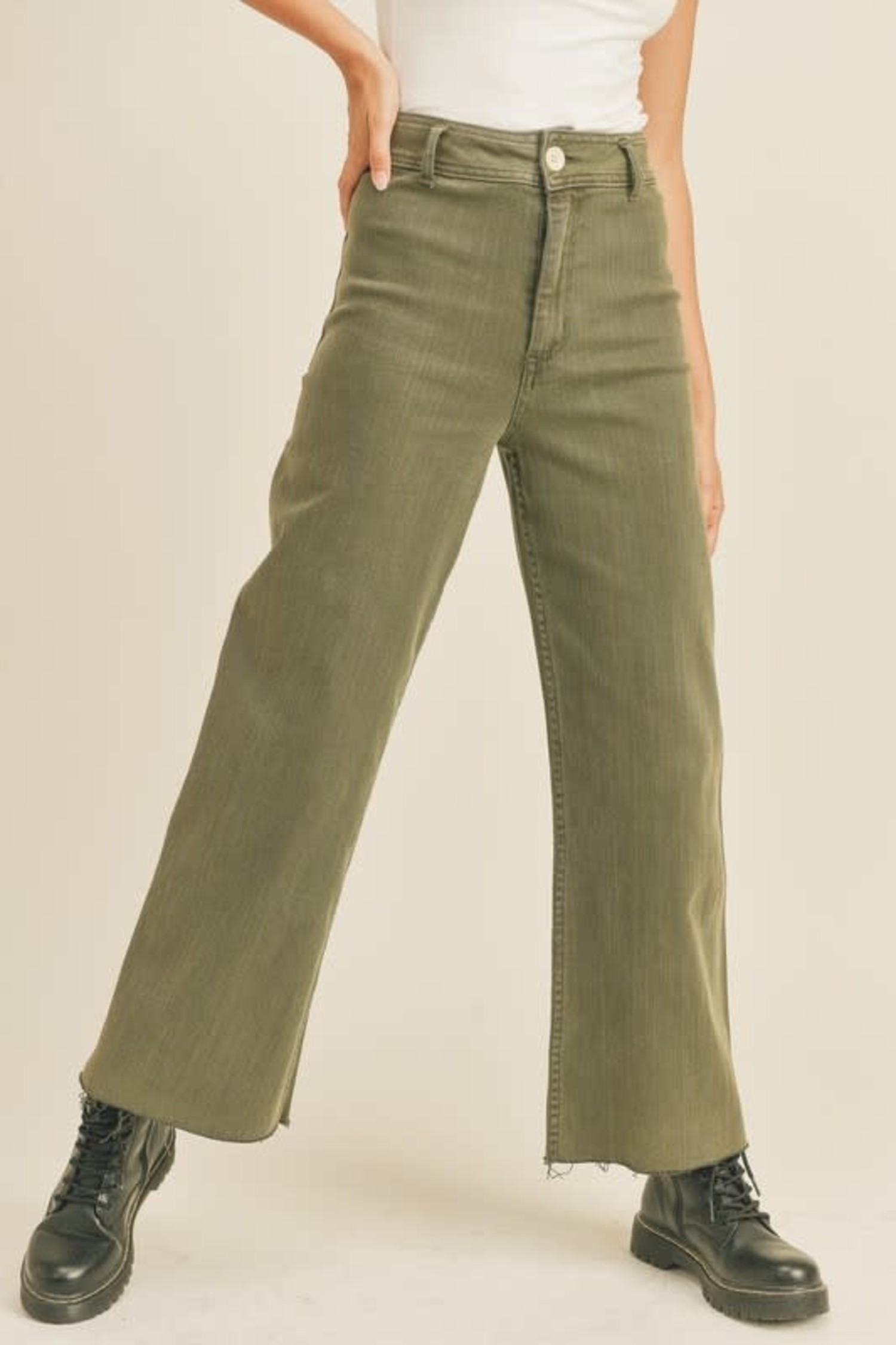 Miou Muse Wide Leg Denim Pants