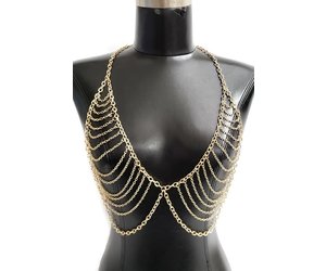 Society Boutique Scooped Layered Bra Chain