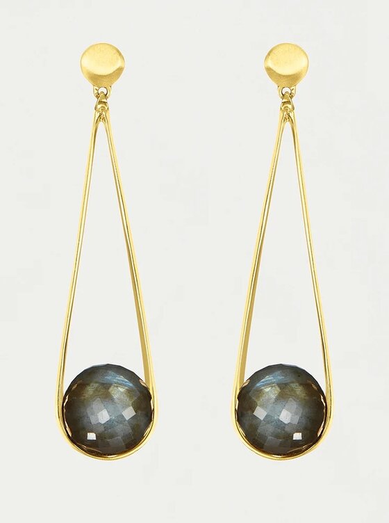 Dean Davidson | Signature Small Knockout Studs | Gold Black Onyx