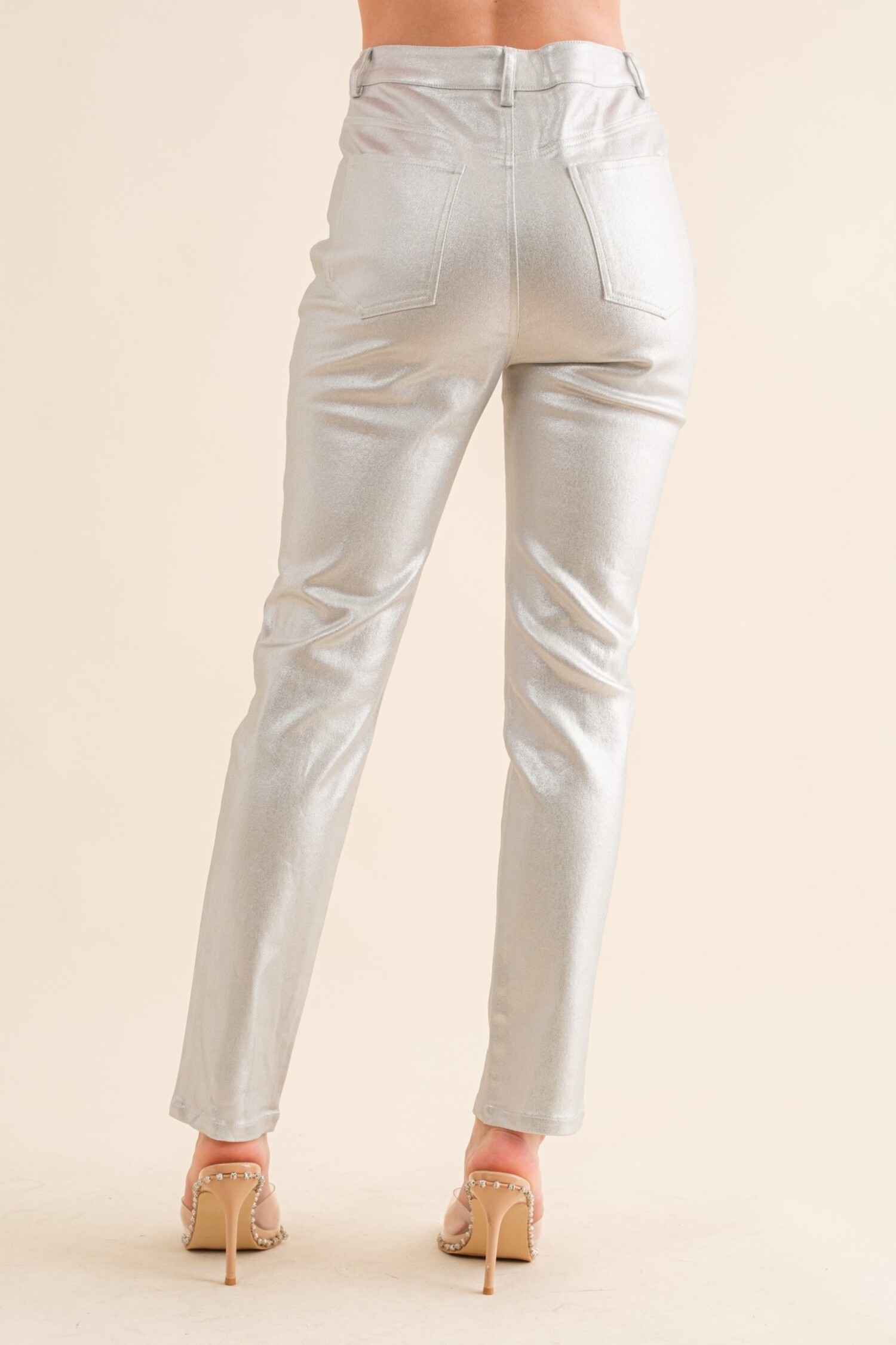 Coated ankle jeans shop