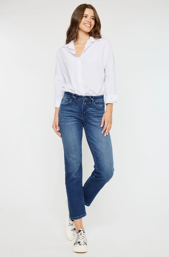 The Layla Midrise Slim Straight Jean - Society Boutique
