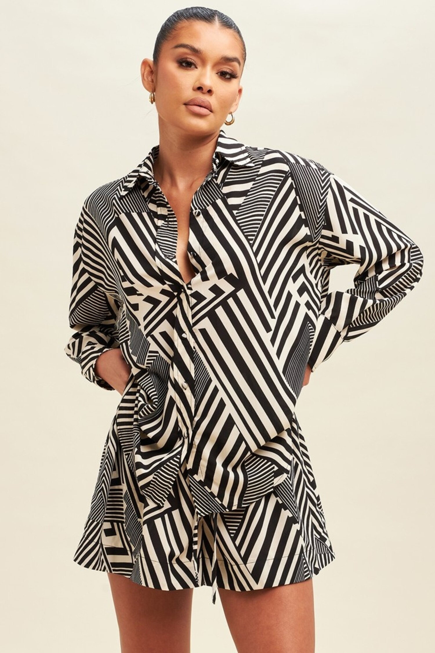 Lila Striped Short Set Society Boutique