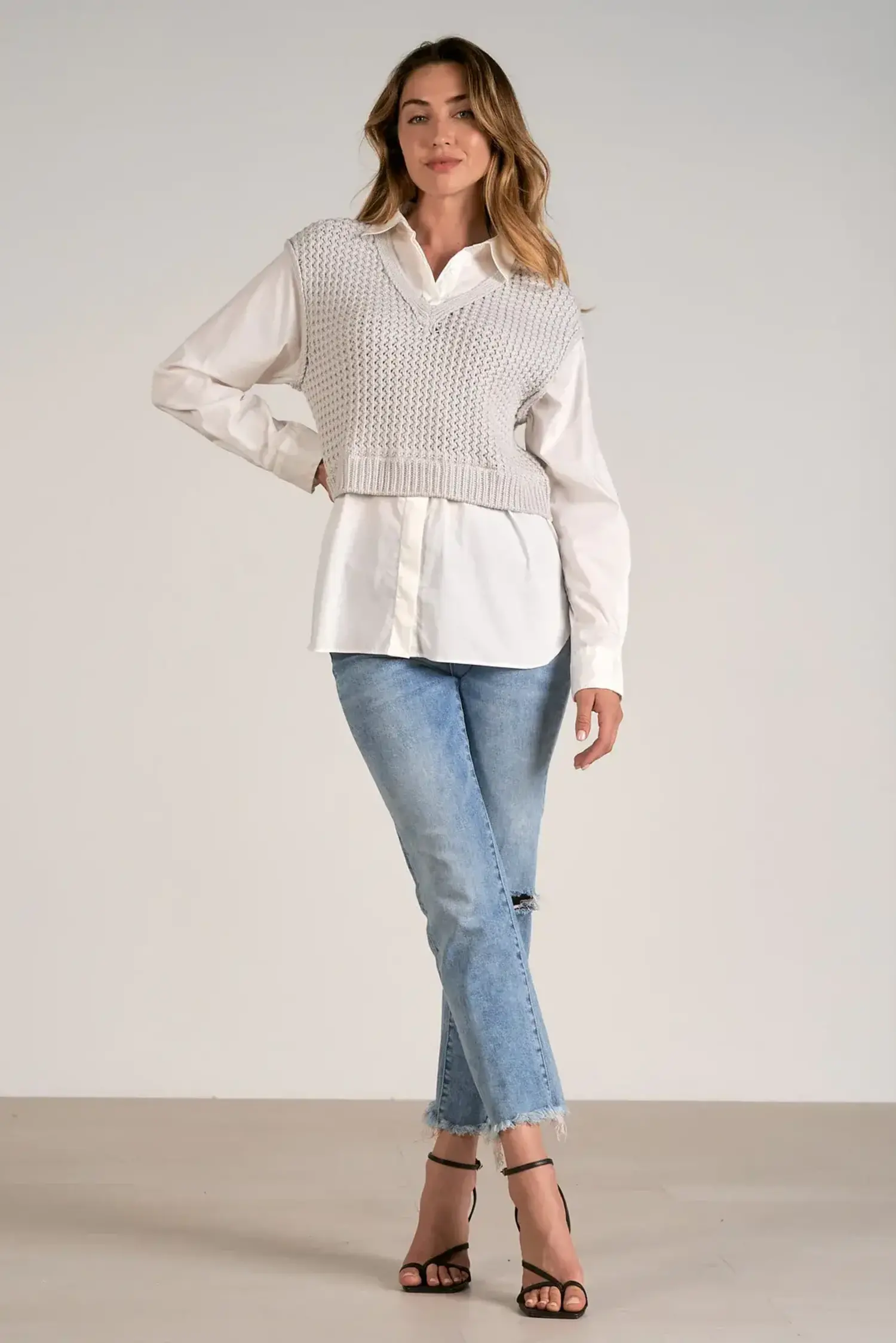 Nina Sweater Shirt Combo Society Boutique