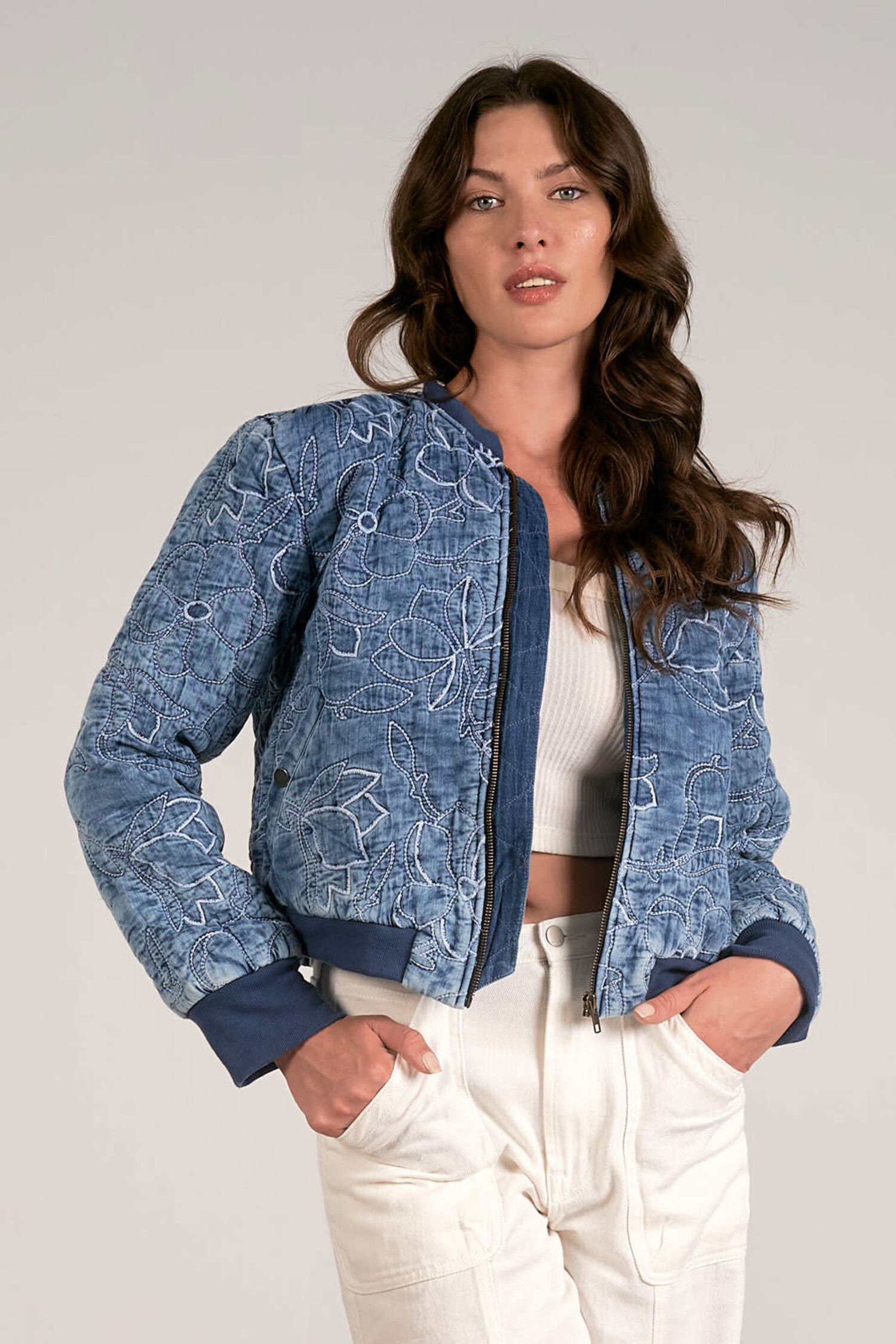 Jacket Quilted Bomber - Society Boutique