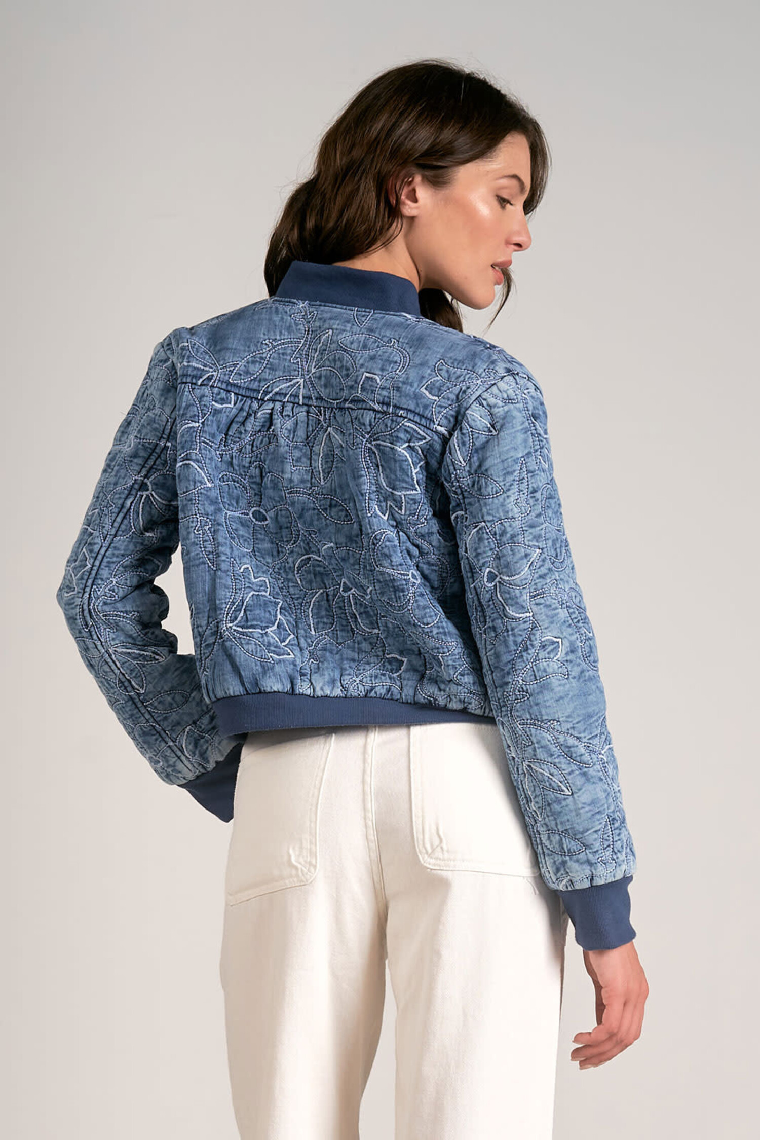 Quilted Bomber Jacket - Society Boutique
