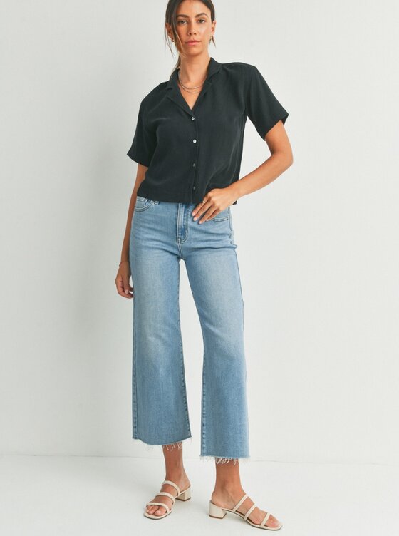 Donna Karan Womens Wool Flat Front Side Zip Mid-Rise Wide Leg Pants Bl -  Shop Linda's Stuff