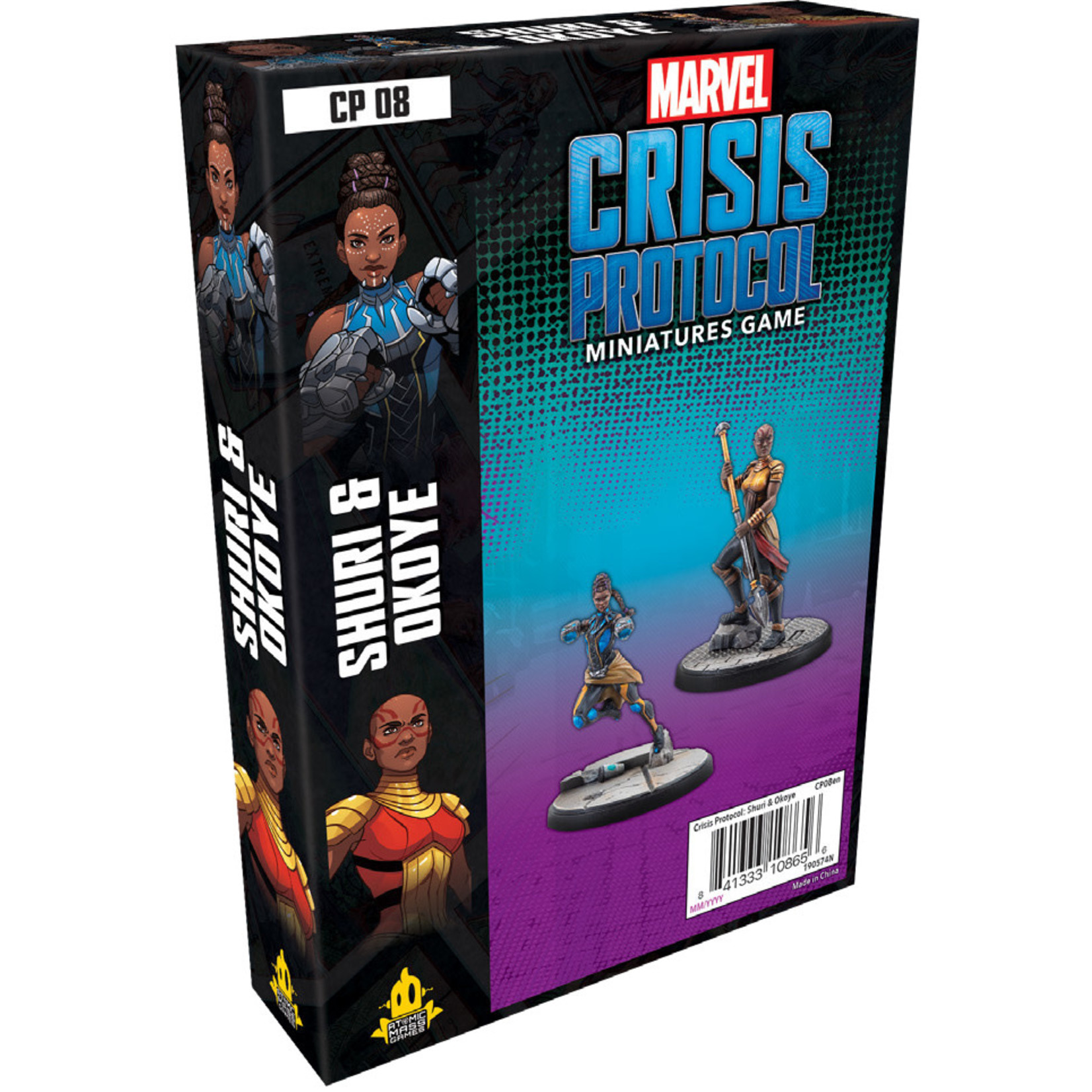 Atomic Mass Games Marvel Crisis Protocol - Shuri & Okoye Character Pack