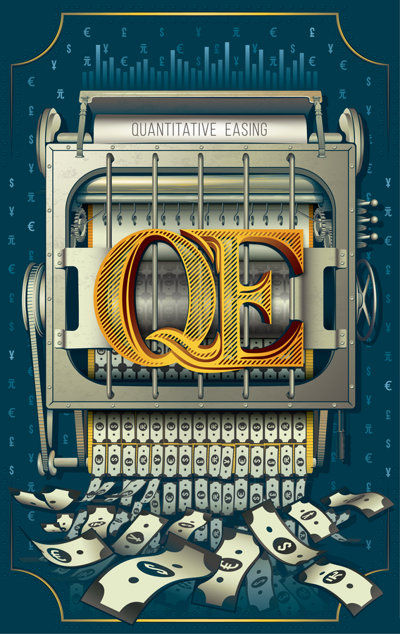 QE: An auction board game with unlimited money - Recess Games LLC
