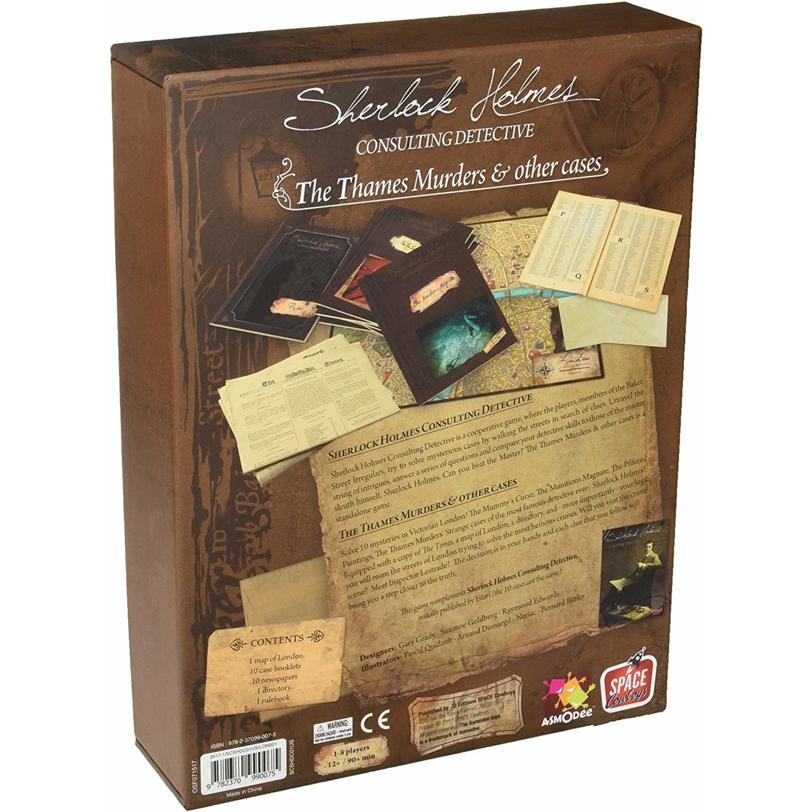 Asmodee Studios Sherlock Holmes The Thames Murders and Other Cases