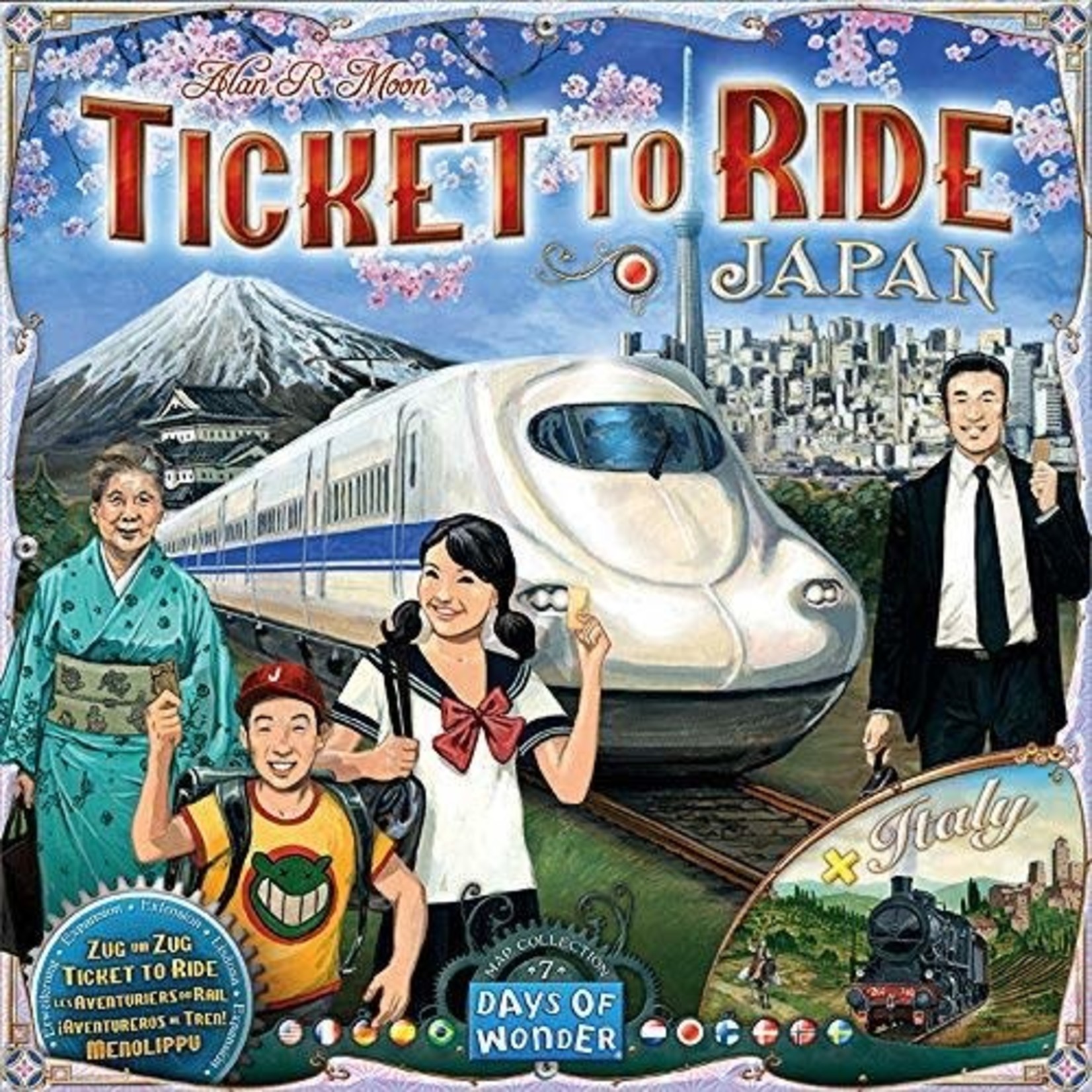 Days of Wonder Ticket to Ride Japan & Italy Map Collection V7