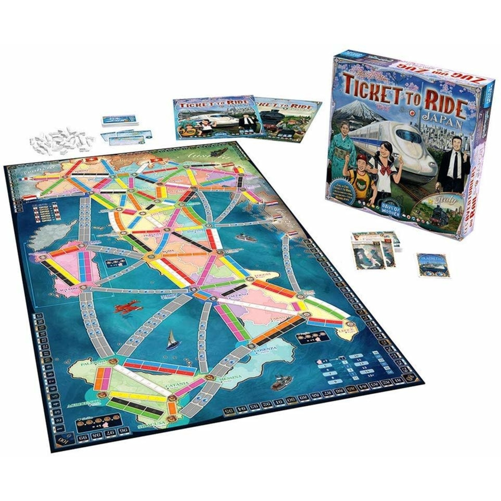 Days of Wonder Ticket to Ride Japan & Italy Map Collection V7