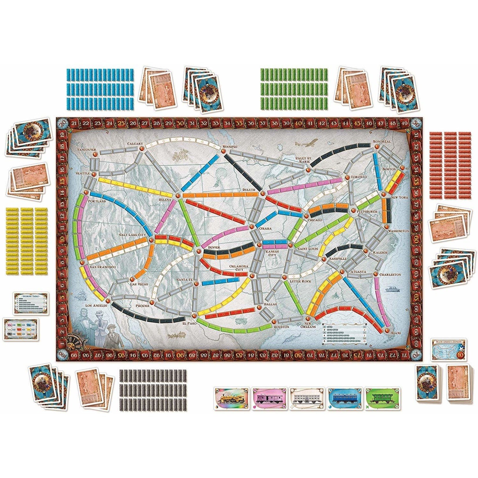 Asmodee Ticket to Ride USA bordspel • Multicolor •