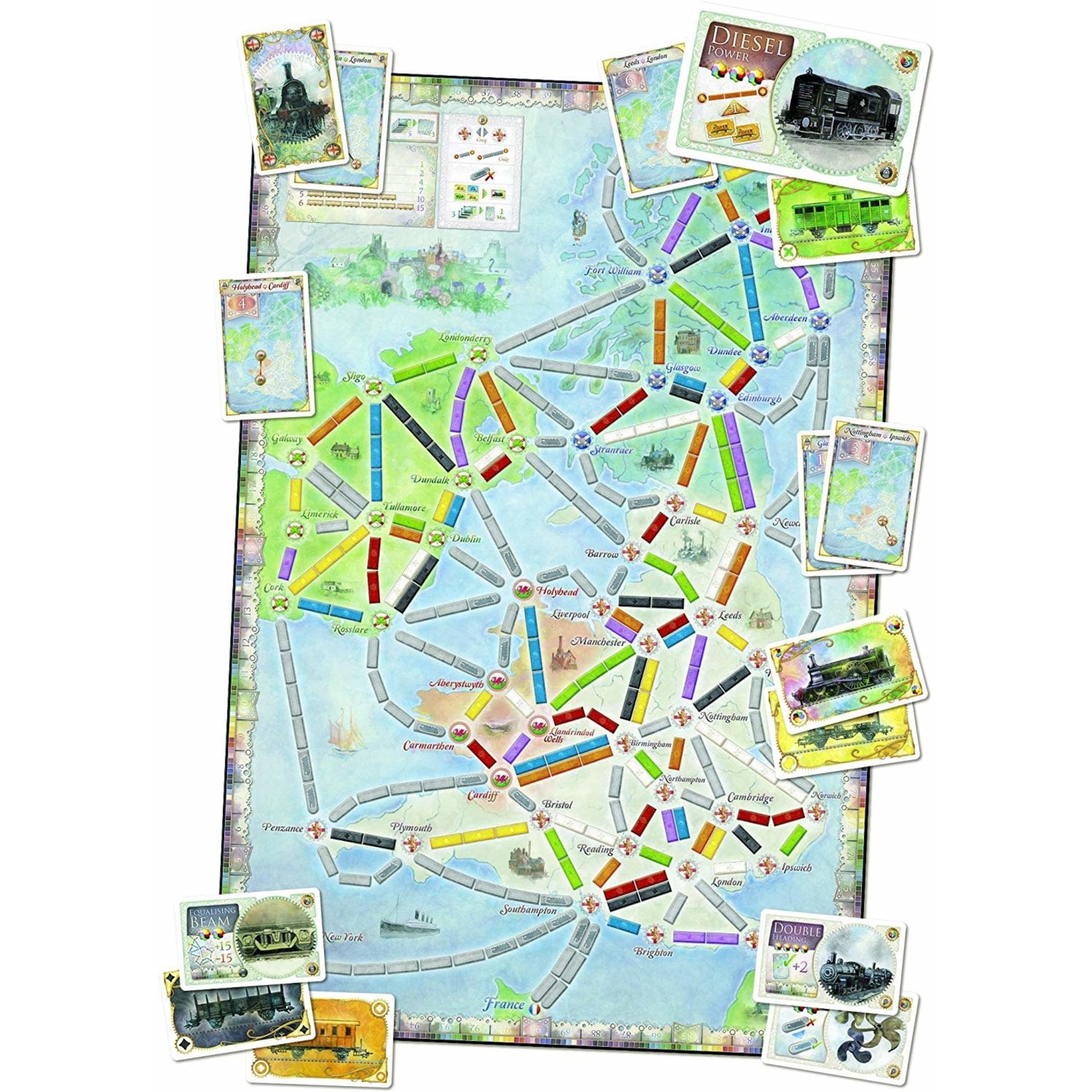 Days of Wonder Ticket To Ride: United Kingdom Map Collection V5