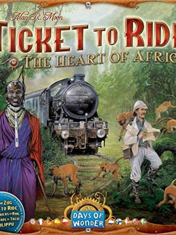 Days of Wonder Ticket to Ride Heart of Africa Map Collection V3