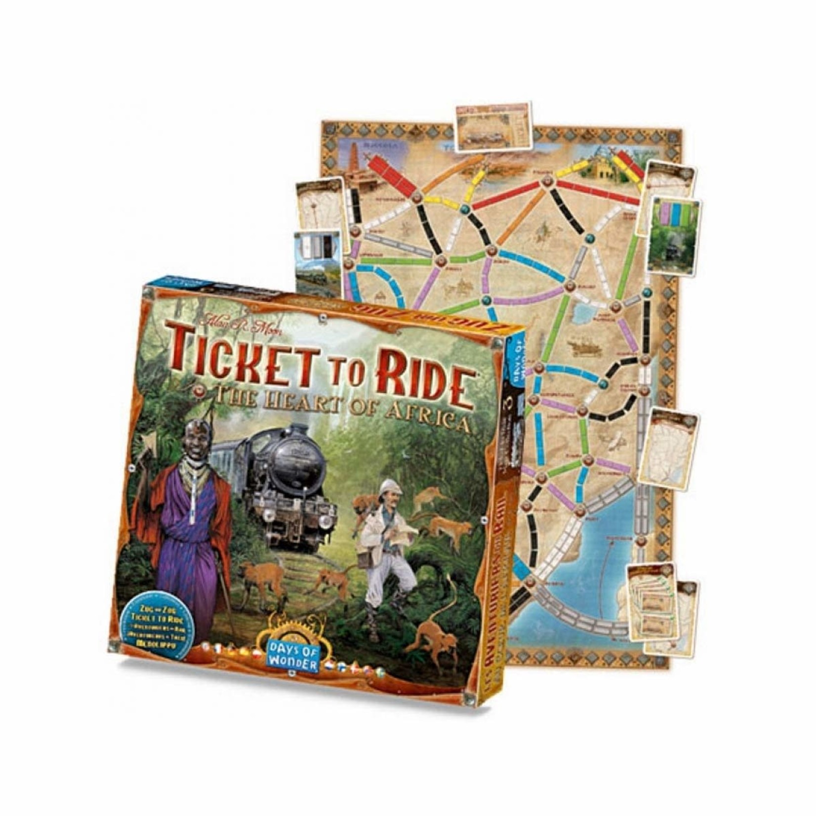 Days of Wonder Ticket to Ride Heart of Africa Map Collection V3