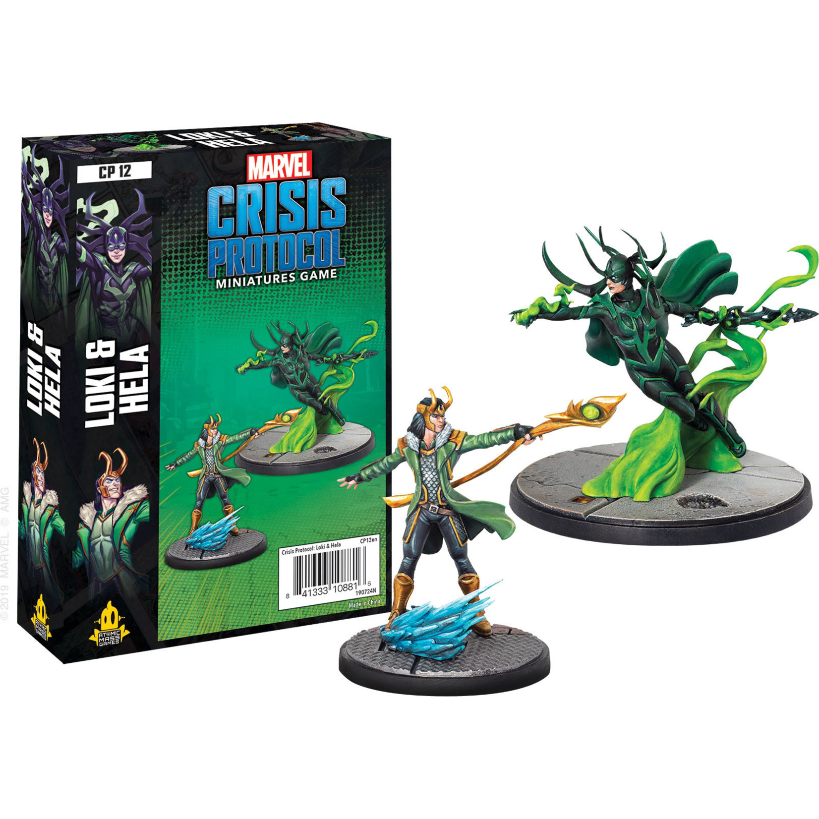 Atomic Mass Games Marvel Crisis Protocol - Loki & Hela Character Pack