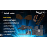 WIZKIDS/NECA Warlock Tiles Stairs & Ladders