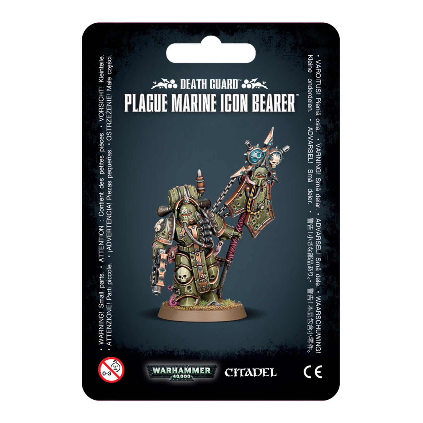 Games Workshop Death Guard Plague Marine Icon Bearer