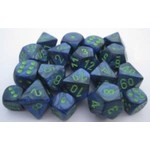 Chessex Lustrous Dark Blue green 16mm d6s (12)