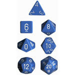 Chessex Opaque Light Blue white 7 die set