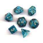 Chessex Phantom Teal gold 7 die set