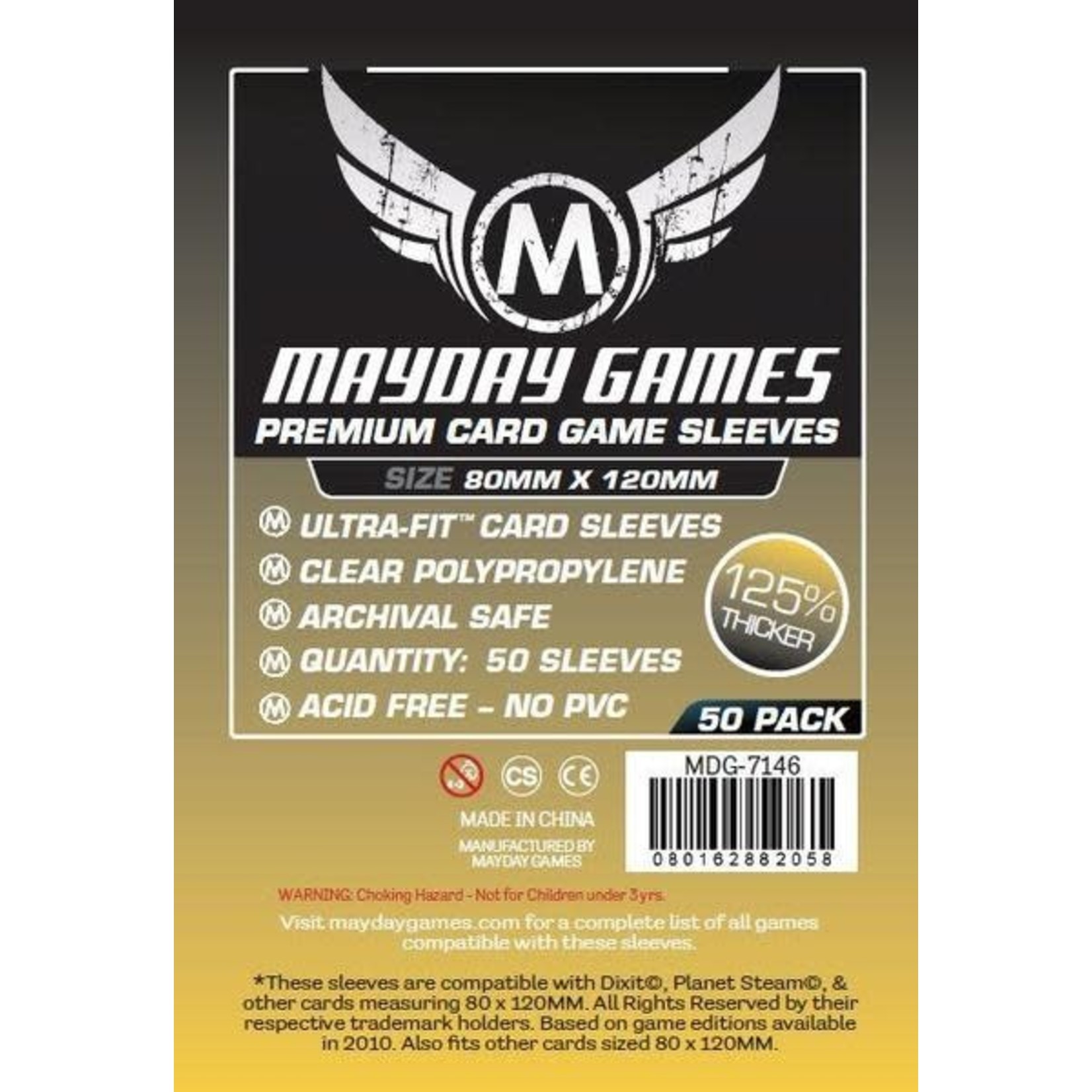 Mayday Games DIXIT Card Sleeves Magnum Ultra-Fit (80x120mm) 50ct