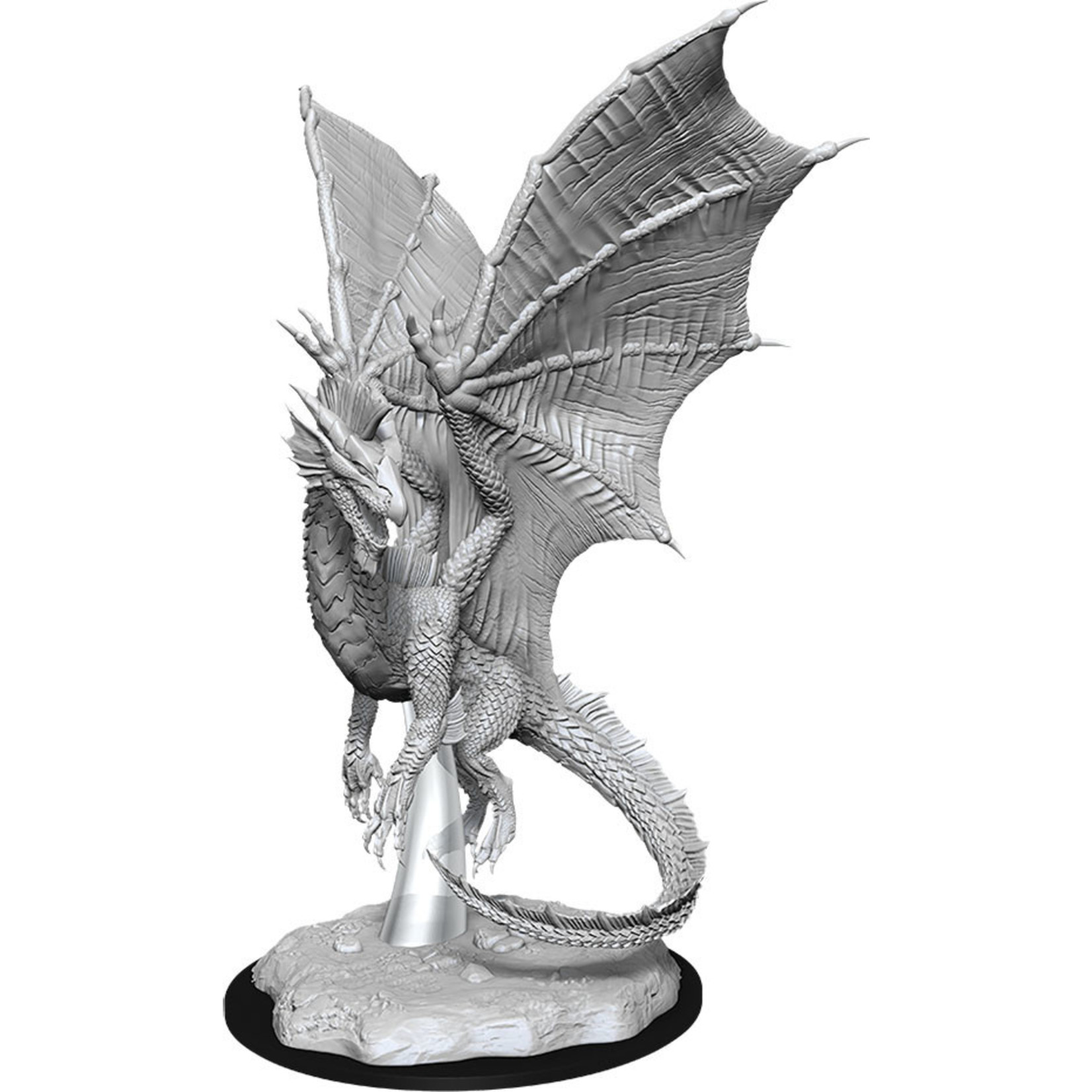 WIZKIDS/NECA D&DNMUM Young Silver Dragon W11