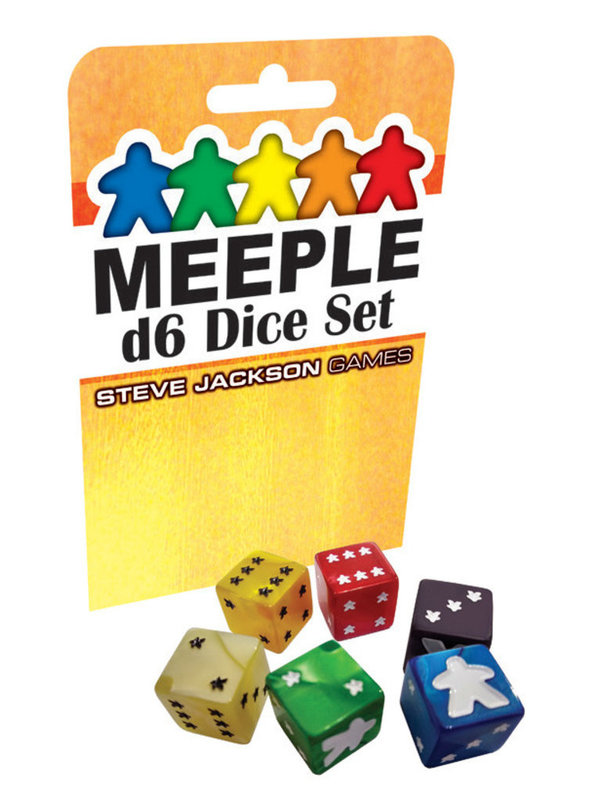 Steve Jackson Games Meeple D6 Dice Set: Blue