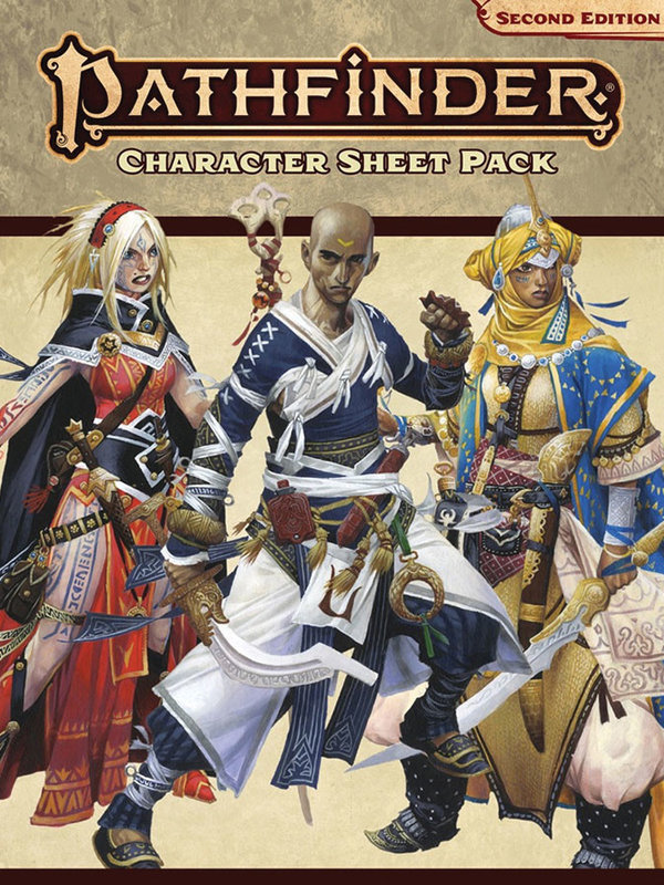 Paizo Character Sheet Pack Pathfinder RPG P2