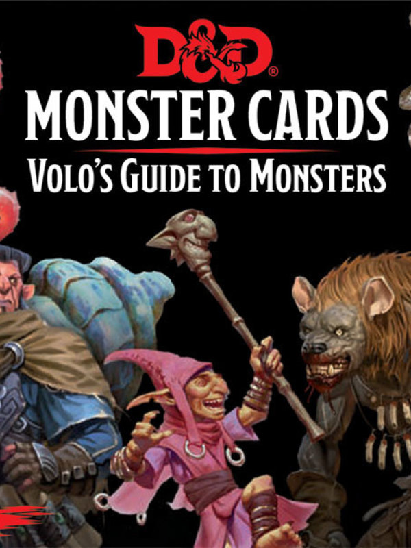 WOTC D&D D&D RPG: Monster Cards Volo`s Guide to Monsters (81 cards)