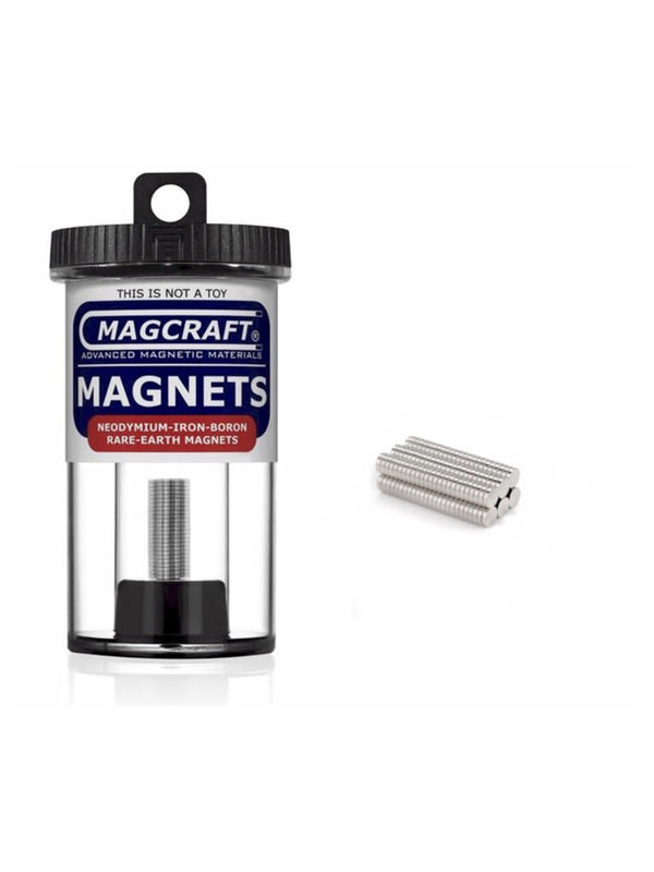 MagCraft Rare Earth Magnet 0.125x 0.03125 150ct