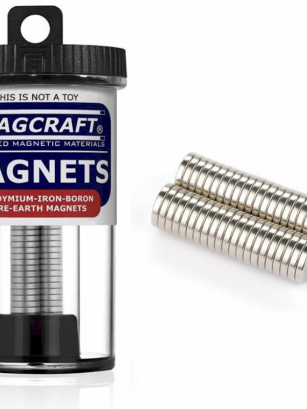 MagCraft Rare Earth Magnet 0.375 x 0.063x 0.125 40ct