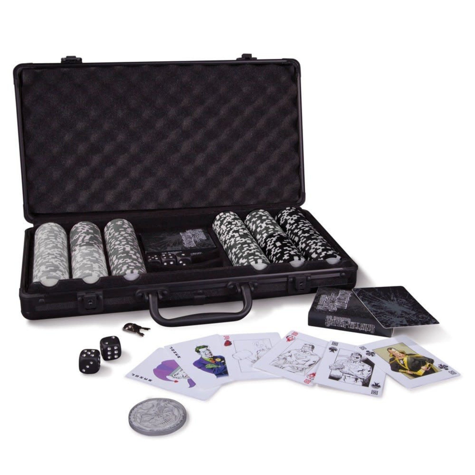 DC Comics Super Villains Poker Set - Recess Games LLC