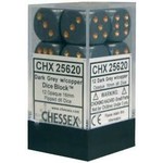 Chessex Opaque Dark Grey Copper 16mm d6 (12)