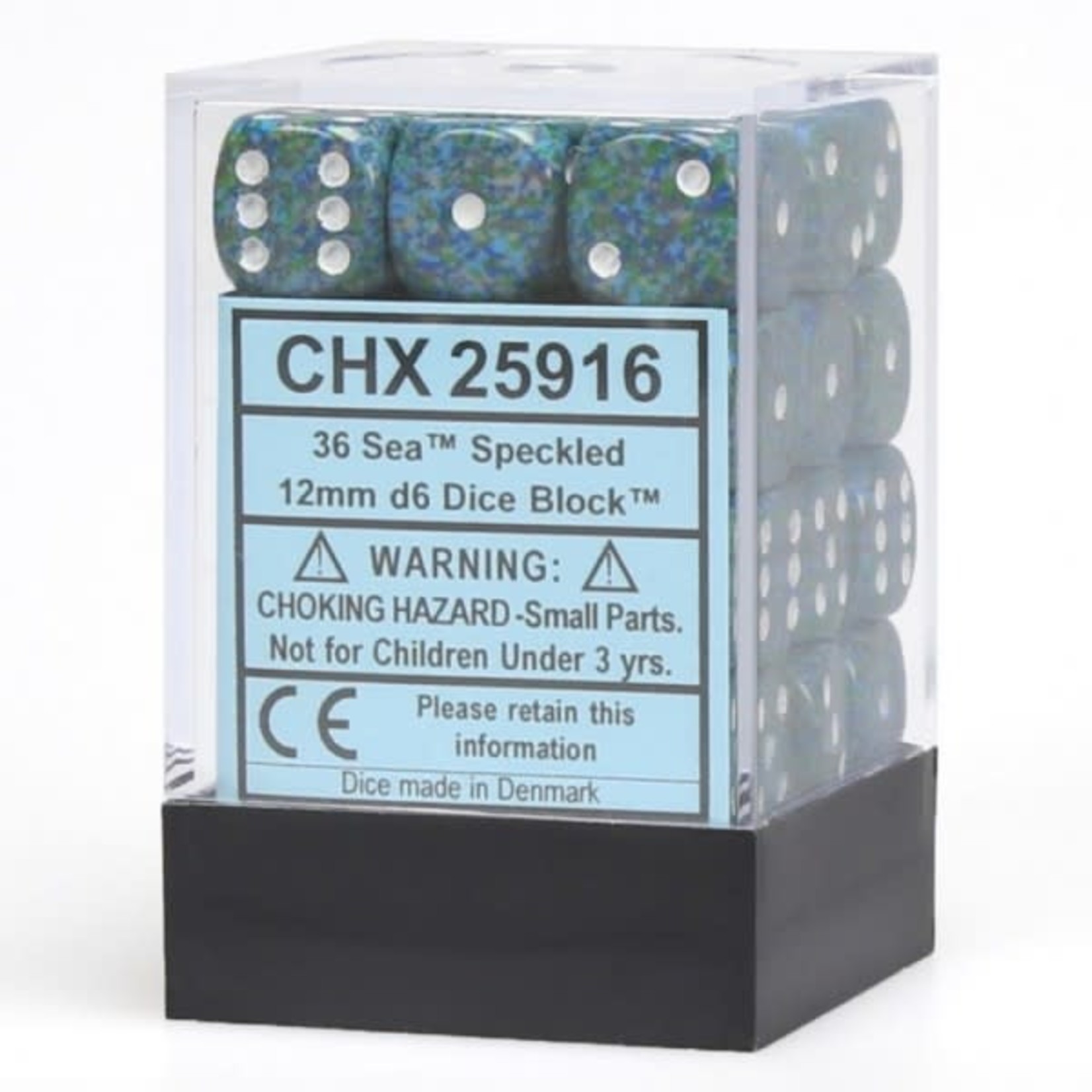Chessex Speckled: Sea 12mm D6 Block (36)