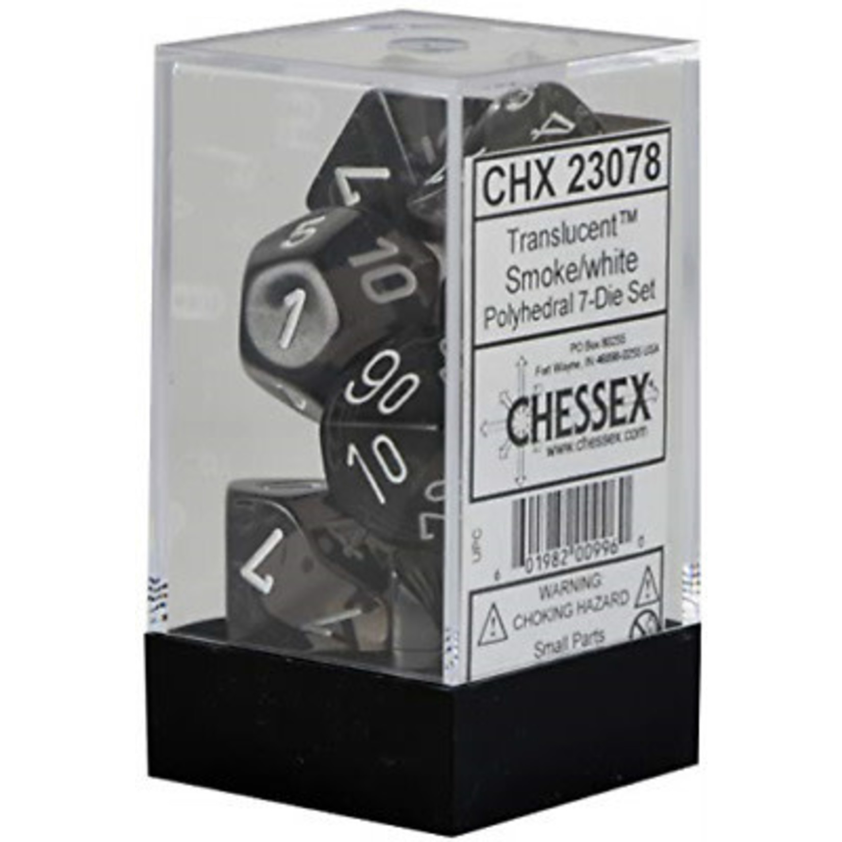 Chessex Translucent Smoke/White (7)