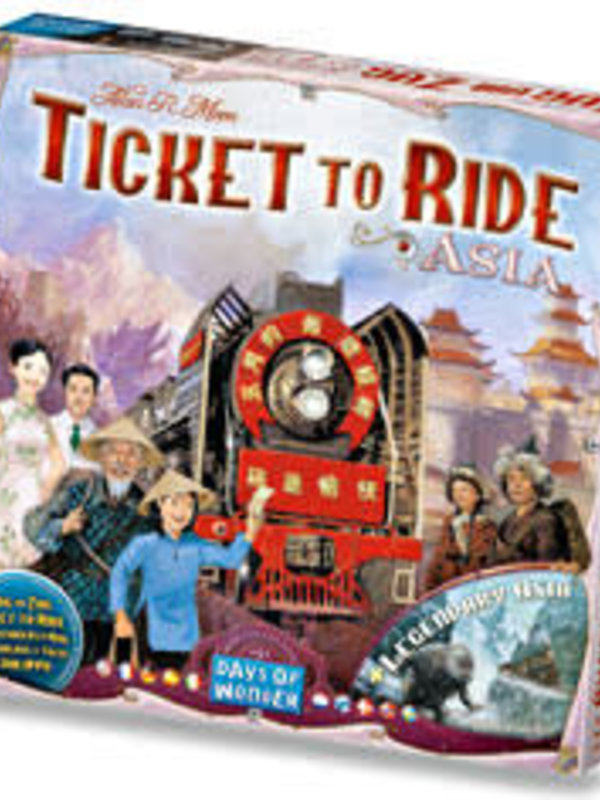 Days of Wonder Ticket to Ride Asia Map Collection V1