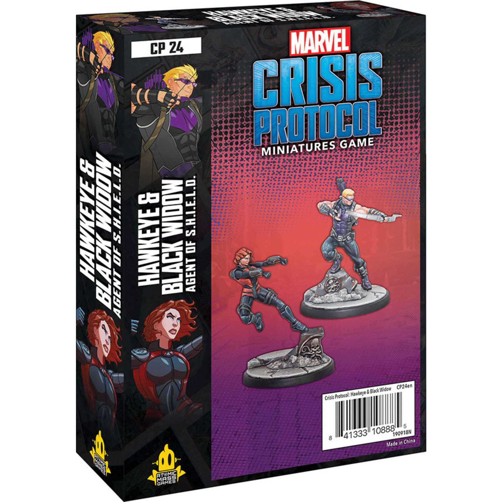 Atomic Mass Games Marvel: Crisis Protocol –  Doctor Hawkeye and Black Widow Character Pack