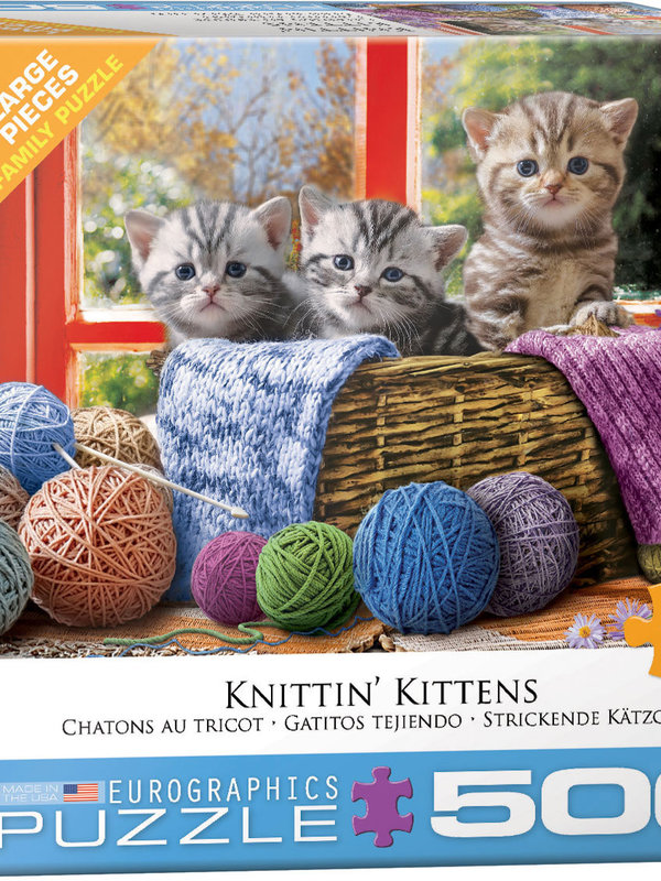 EuroGraphics Knittin' Kittens 500pc