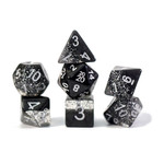 Gate Keeper Games Halfsies Dice - 'Glitter Black'