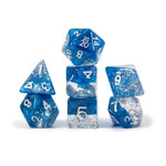 Gate Keeper Games Halfsies Dice - 'Glitter Blue'