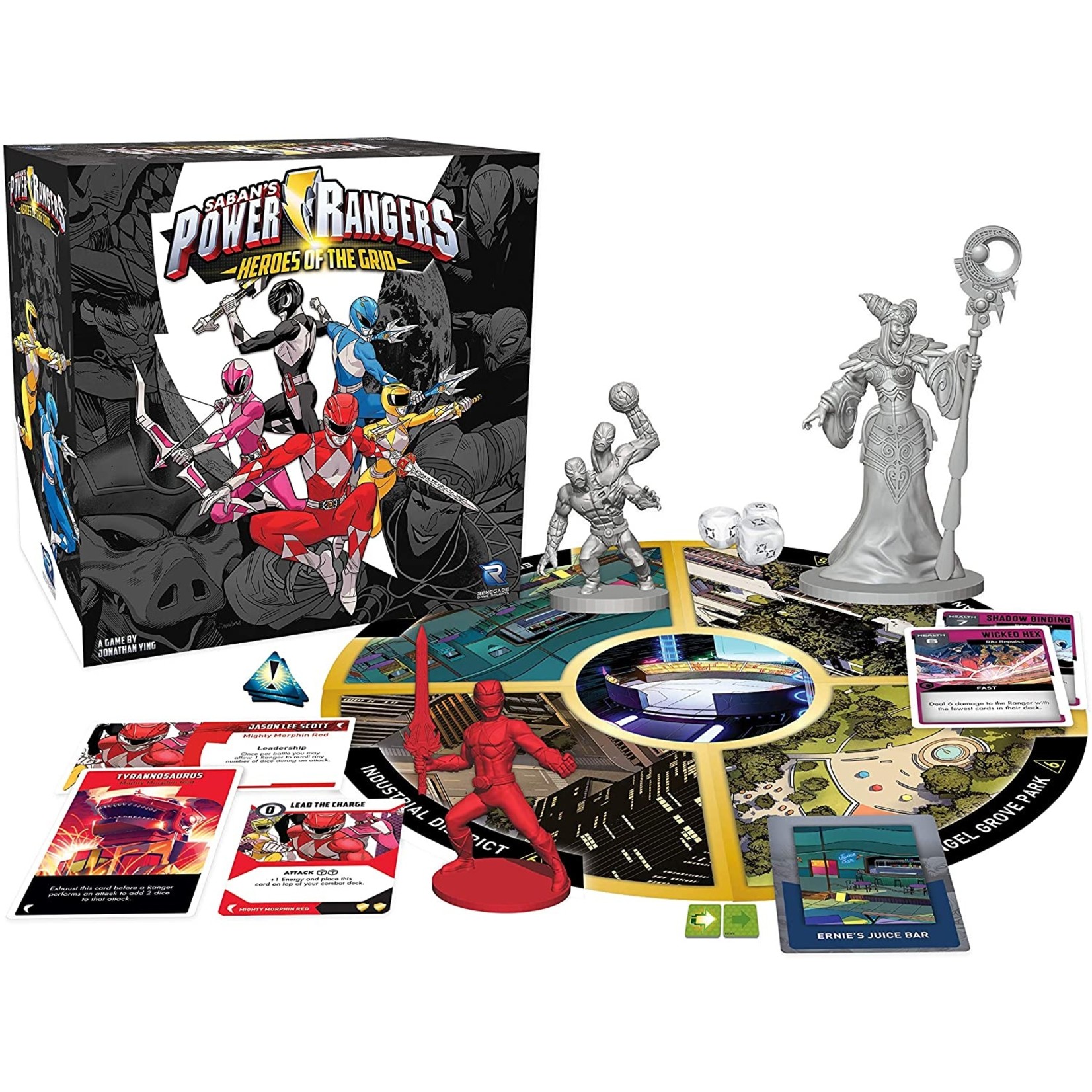 Renegade Game Studios Power Rangers Heroes of the Grid Board Game