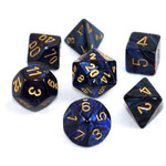 Chessex Scarab: Poly Royal Blue/Gold (7)