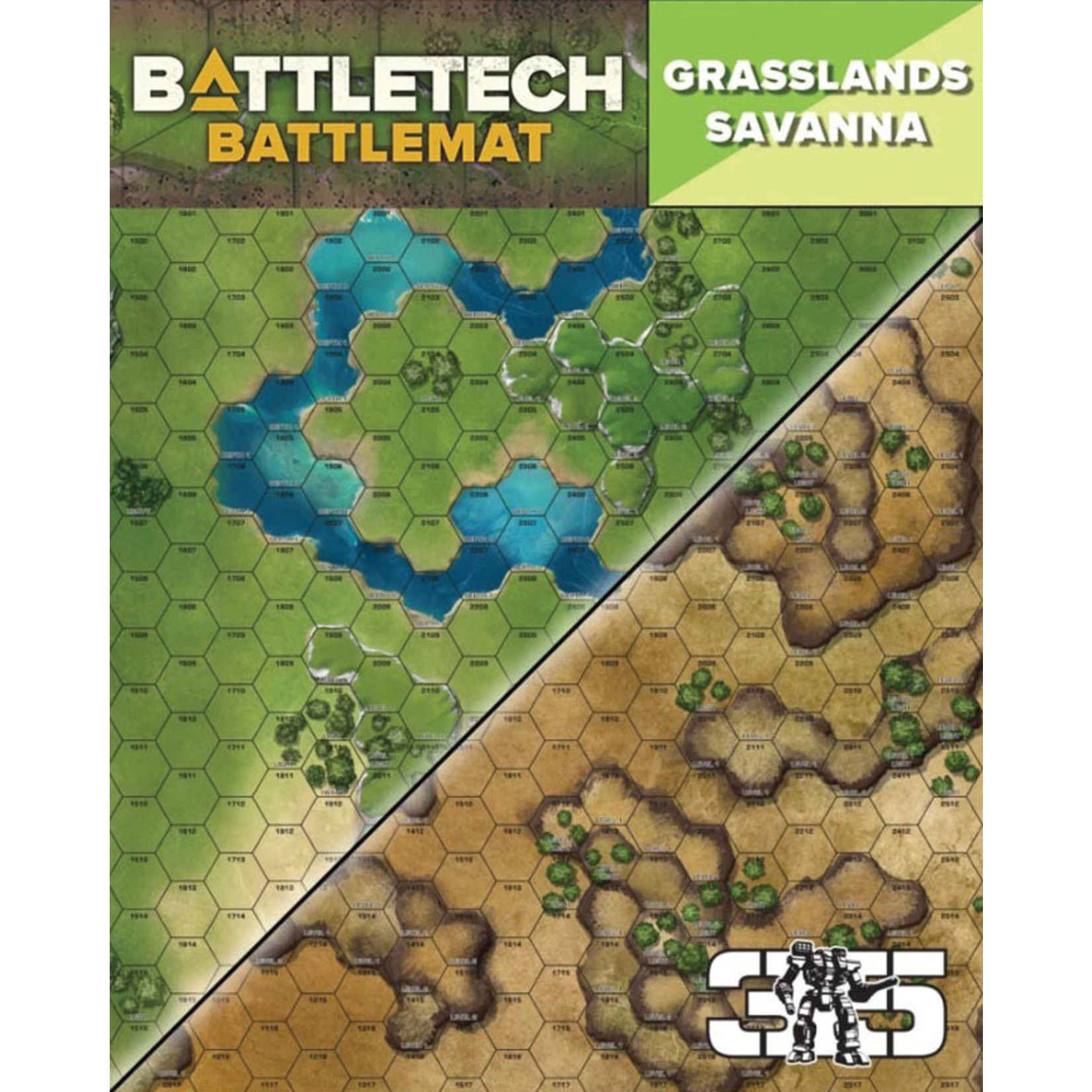 Catalyst Game Labs BattleTech Battle Mat Grasslands Savanna
