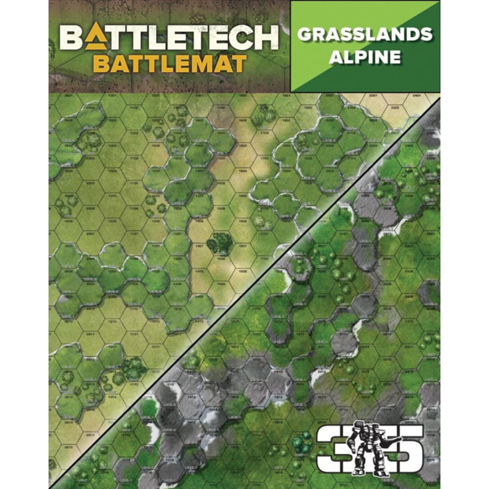 Catalyst Game Labs BattleTech Battle Mat Grasslands Alpine