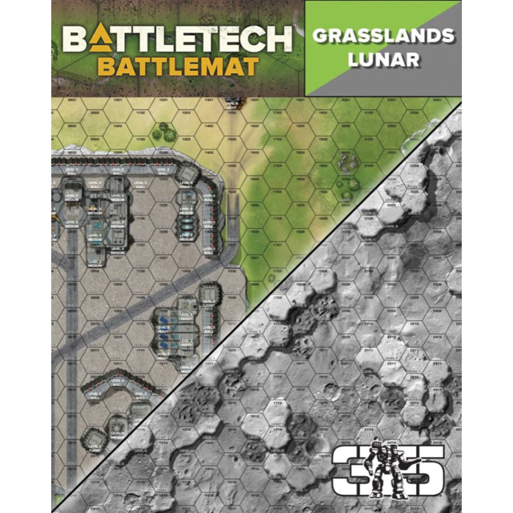 Catalyst Game Labs BattleTech Battle Mat Grasslands Lunar