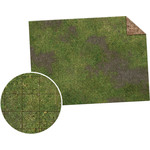 Monster Fight Club Monster Game Mat 44"x30" Broken Grassland Desert Scrubland Grid