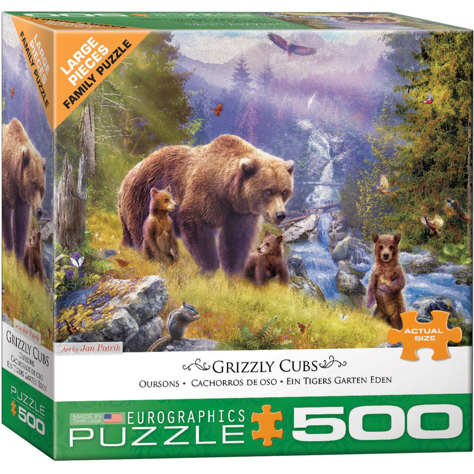 EuroGraphics Grizzly Cubs 500pc