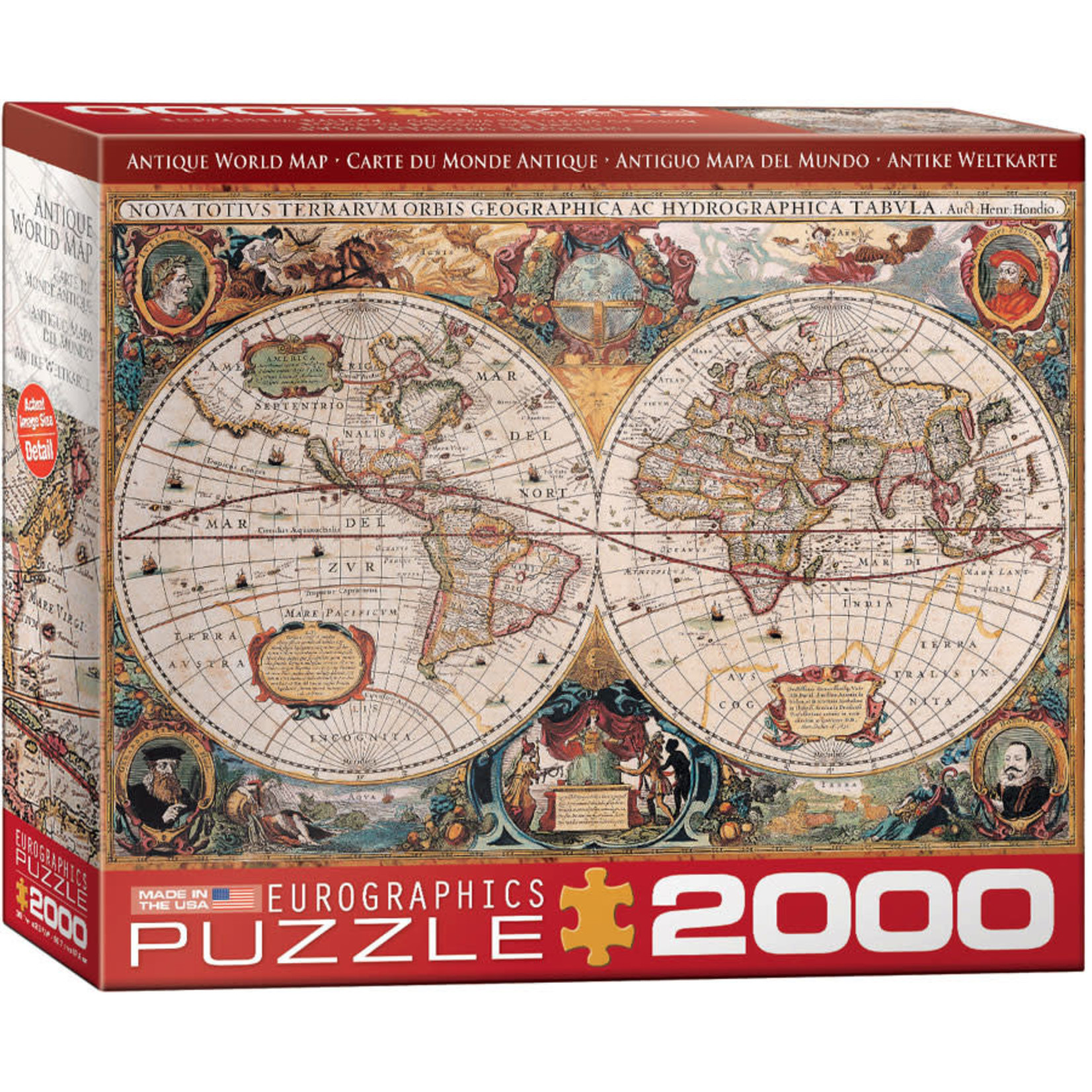 EuroGraphics Antique World Map 2000pc